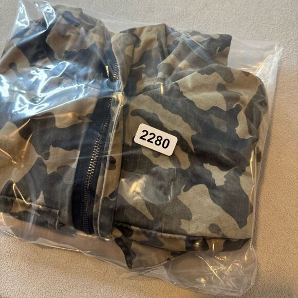 Zara Men Multicolor Camouflage Long Sleeve Pockets Full Zip Hooded Jacket Sz S - Picture 16 of 16